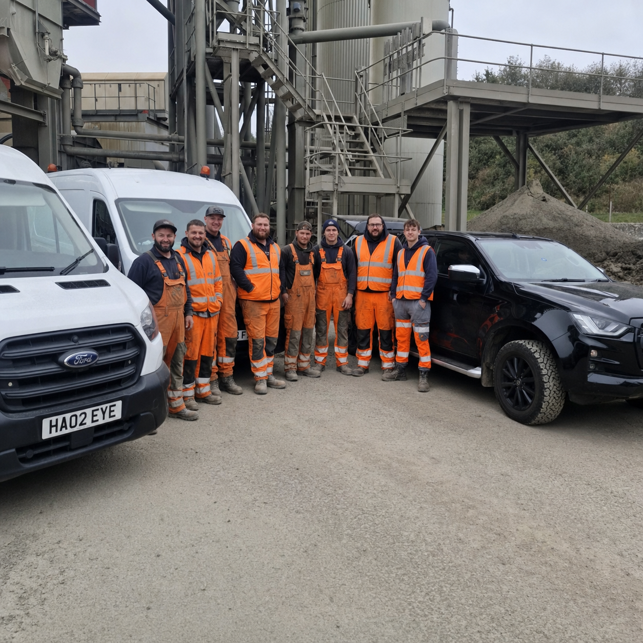 Hawkeye Engineering team on an industrial site